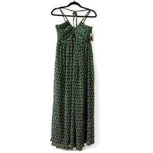Sincerely Jules Green Patterned Maxi Dress Size M